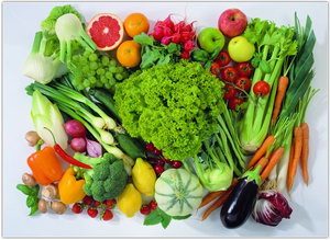 Здоровое питание фруктами и овощами